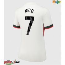 Camiseta Chelsea Pedro Neto #7 Visitante Equipación para mujer 2025-26 manga corta